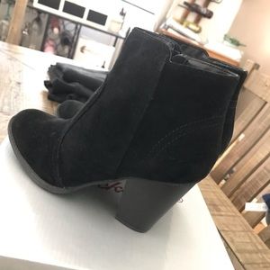 Black Sued Booties